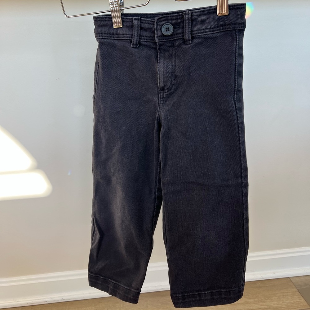 H&M Faded Black Flare Leg Denim Jean - Toddler Girl 4T